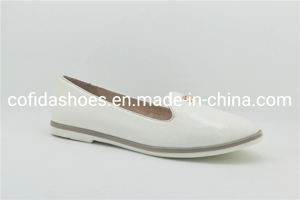 Latest Soft Flat Leather Women Ballerina Shoes