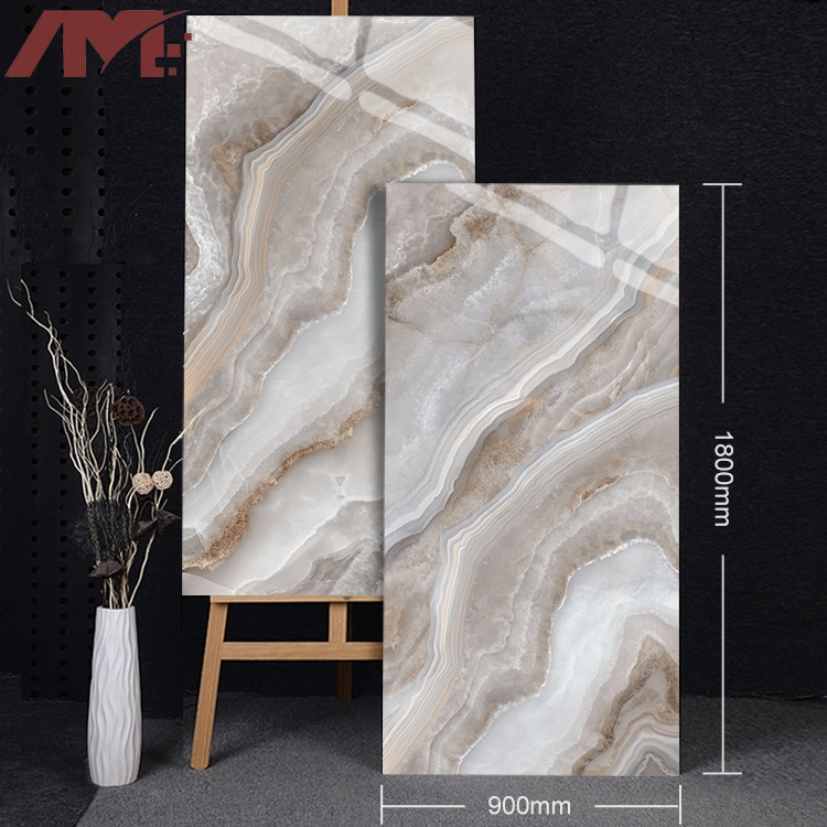 900*1800mm White Marble Store Large Porcelain Slab Floor Wall Tiles Sintered Stone