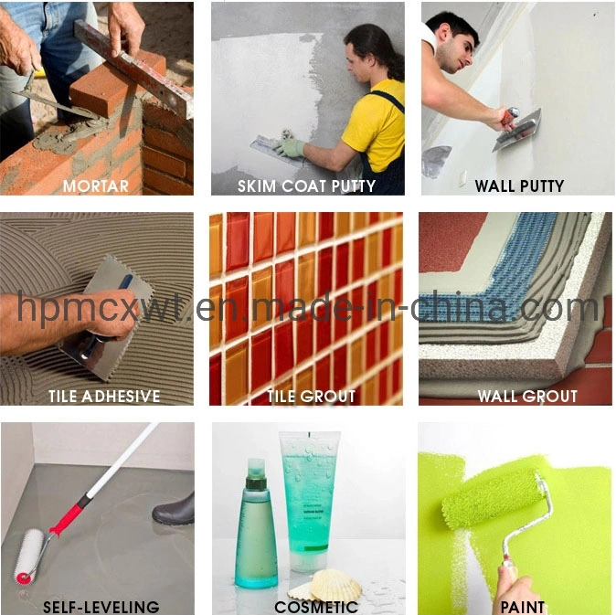 Industrial Grade Hydroxypropyl Methylcellulose HPMC for Wall Putty and Tile Adhesive