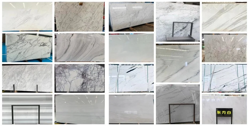 Marble Stone White Fish Belly for Building Wall/ Stair/ Floor Tiles