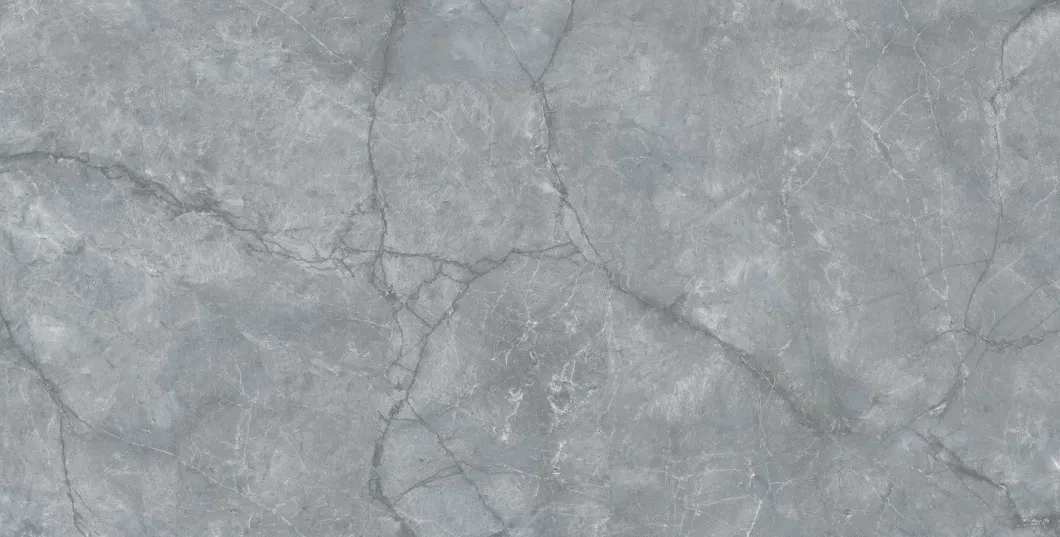 Dark Gray Full Body Marble Glossy Living Room Floor and Wall Tile