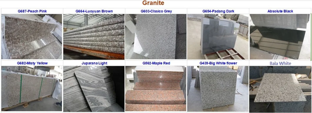 Natural Granite for Floor Wall Tile Flooring Kitchen Countertop Kerb Stone Paving