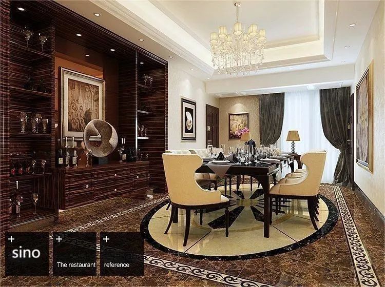 Brown/White/Black (color) etc. Glossy Porcelain Carpet Design Floor Tiles