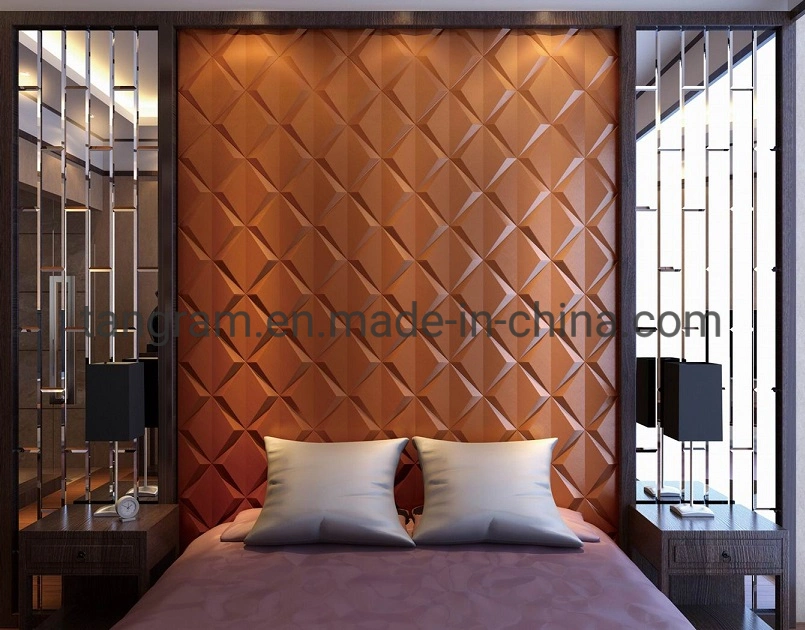 Soundproof Elegant Soft Interior Wall Tiles PU Leather Wall Panels