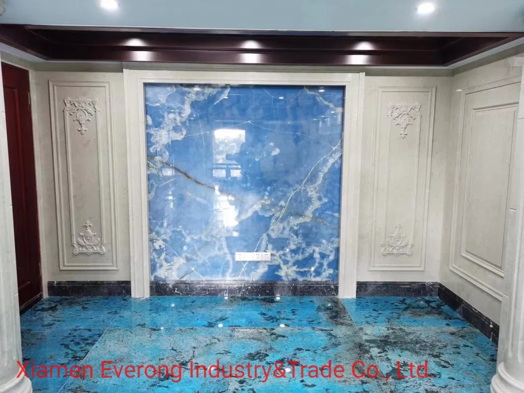 Natural Stone Luxury Blue Marble Slab for Wall Tiles/Countertop/Background/Building Material