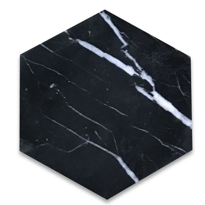 Natural Stone Ryker Black Nero Marquina Black/White Marble Quartz for Cut to Size Wall Floor Stair Tile