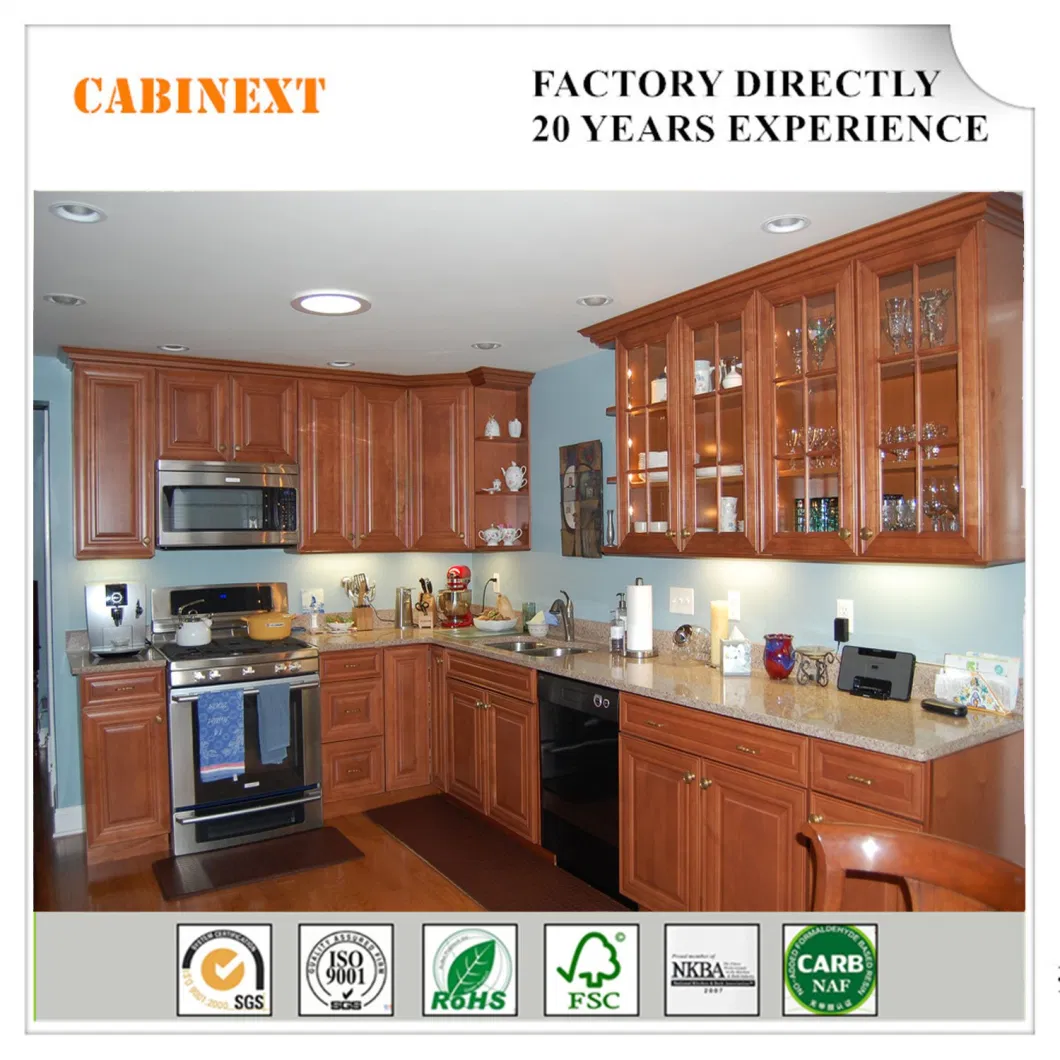 Linear Style Fixed Cabinext Kd (Flat-Packed) Customized Furnitures Modern Kitchen Cabinets