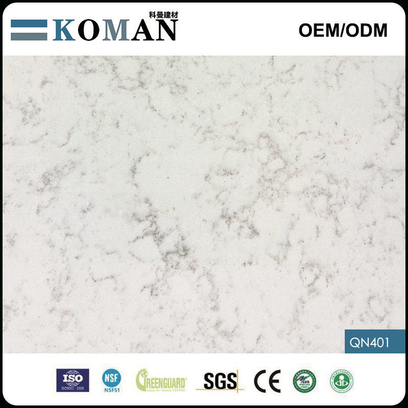 Polished Artificial Quartz Natural Marble Stone Countertop Slabs