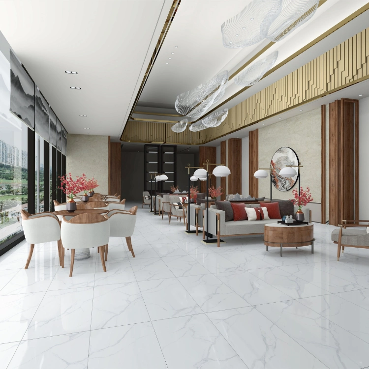 Glaze Polished Tiles 600X1200 Large Size Marble Living Room Floor Tiles