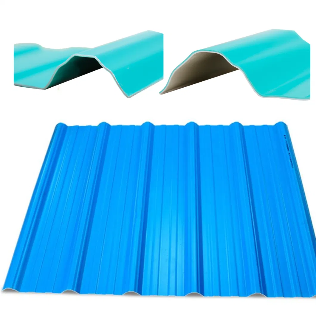 3 Layers Fireproof PVC Corrugated Plastic Roofing/Roof Sheet/Tile