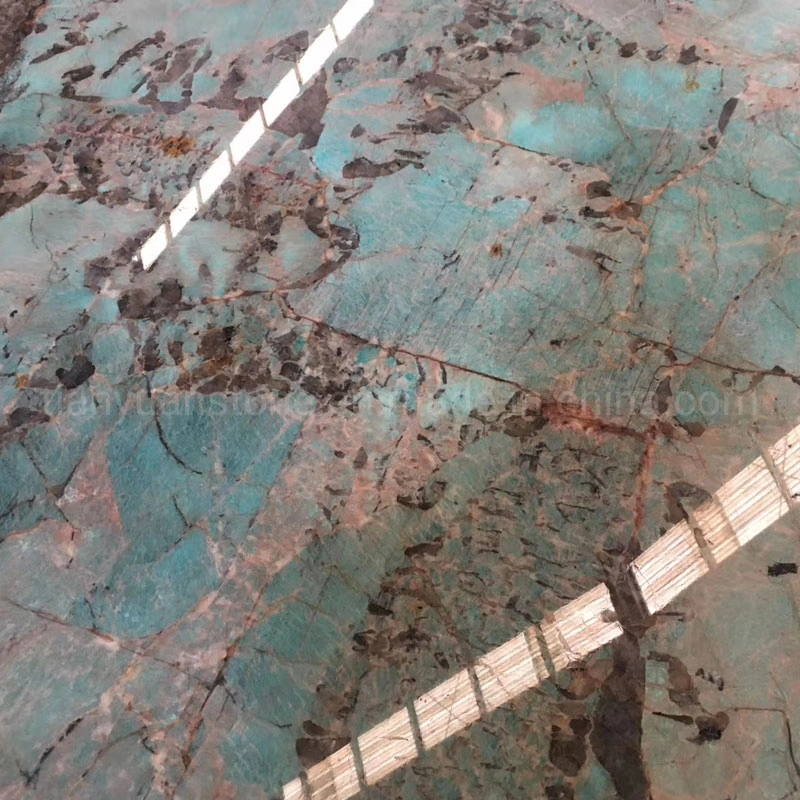 Natural Stone Amazonite Quartzite for Floor/Wall Slabs/Tiles/Countertop/Stairs/Column