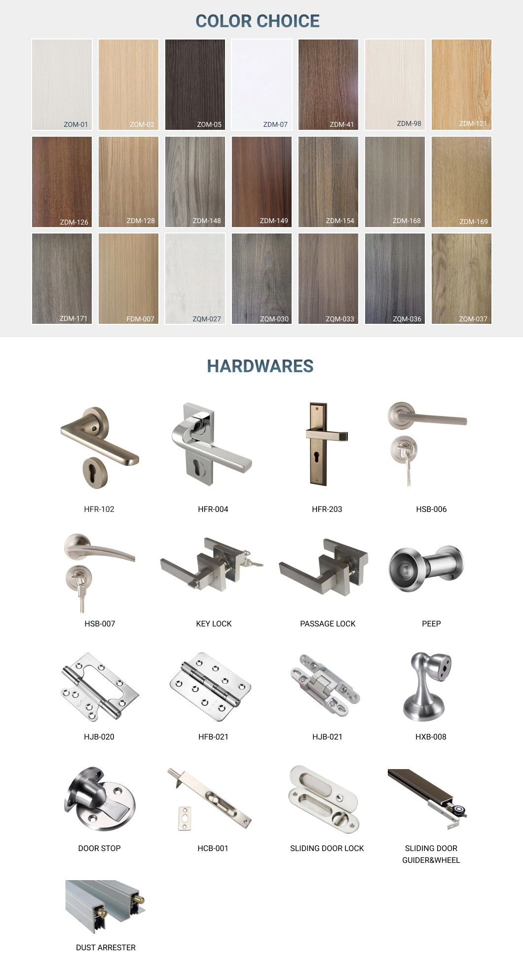 Different Choices as Below 2023 China PVC Hard Wood Door
