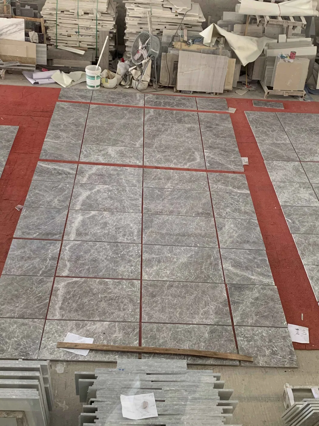 Kanes Grey Marble Tiles with Busy Looking Veins for Projects