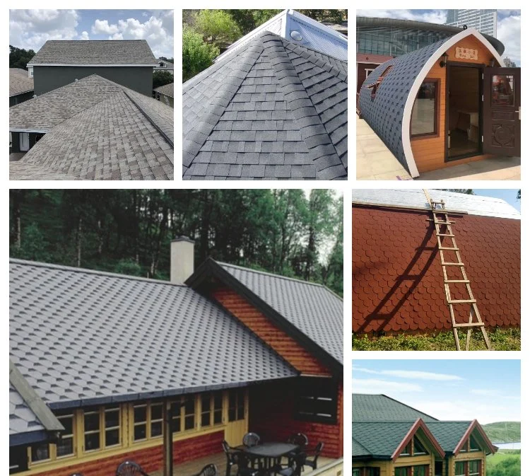 Wholesale Cheap Waterproof Building Materials Wooden Asphalt Shingles Philippines