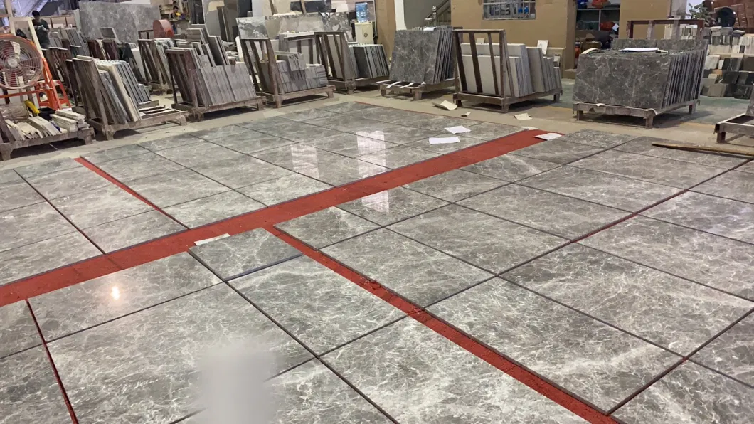 Kanes Grey Marble Tiles with Busy Looking Veins for Projects