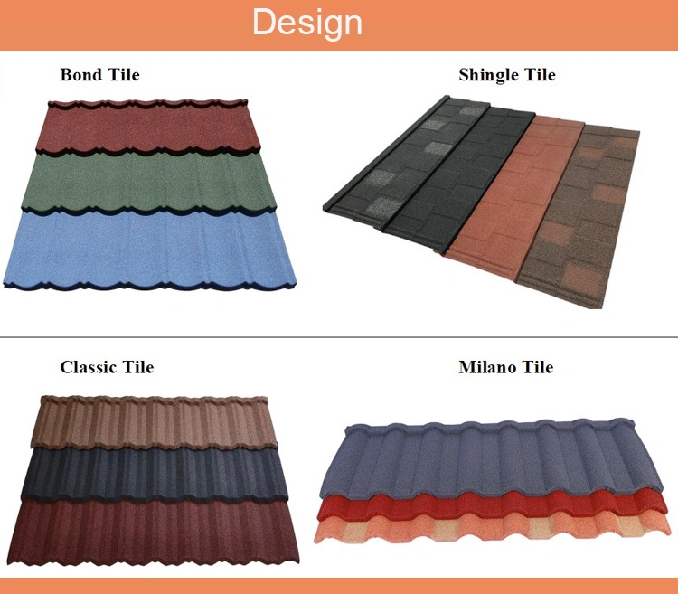 China Manufacture Good Quality Nigeria Stone Coated Metal Roofing Tile with Good Price