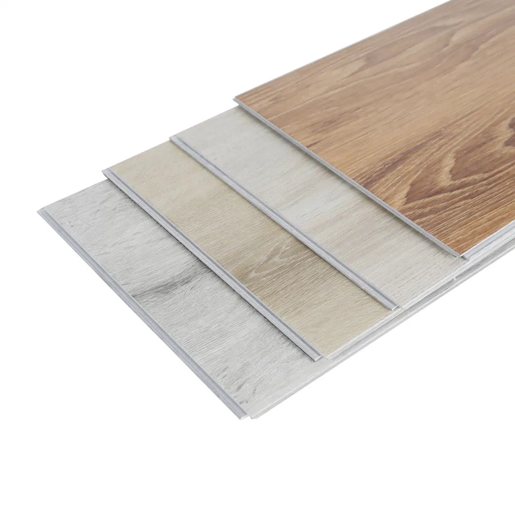 Light Concrete Look Waterproof Lvt Vinyl Plank PVC Click Spc Floor Tile