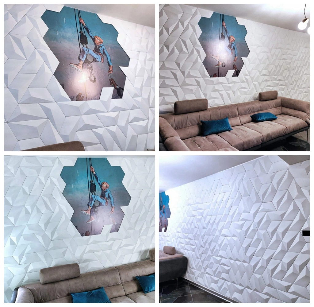 Embossed Wall Panel 3D Wallpaper, 3D Wall Tiles, Leather Panel