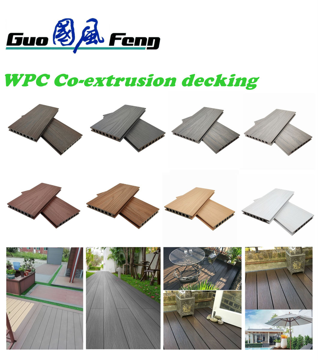 WPC Decking Co Extrusion Floor Exterior Wooden Tiles Outdoor Flooring