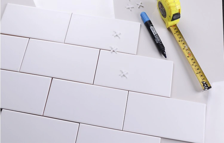 100X200mm Subway Tiles off-White Pure White Wall Tiles for Interior Wall Deocration Metro Tiles