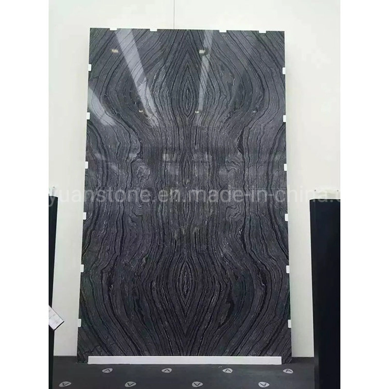 China Cheap Polished Silver Dragon Black Marble for Flooring Tiles