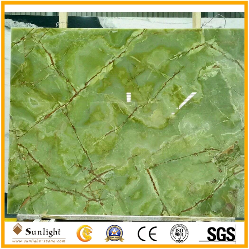 Polished Natural Stone Jade, Pink Onyx for Background Wall Tiles