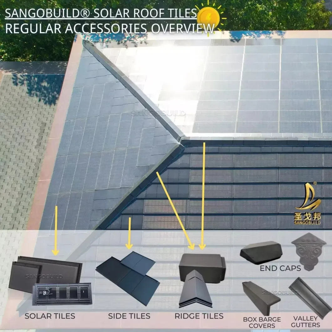 Direct Factory Solar Energy House Tiles Made in China