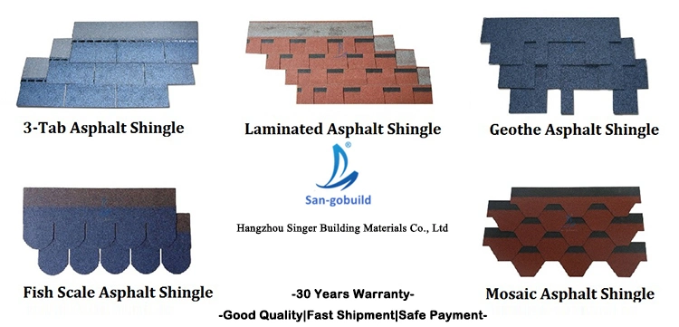 Wholesale Cheap Waterproof Building Materials Wooden Asphalt Shingles Philippines