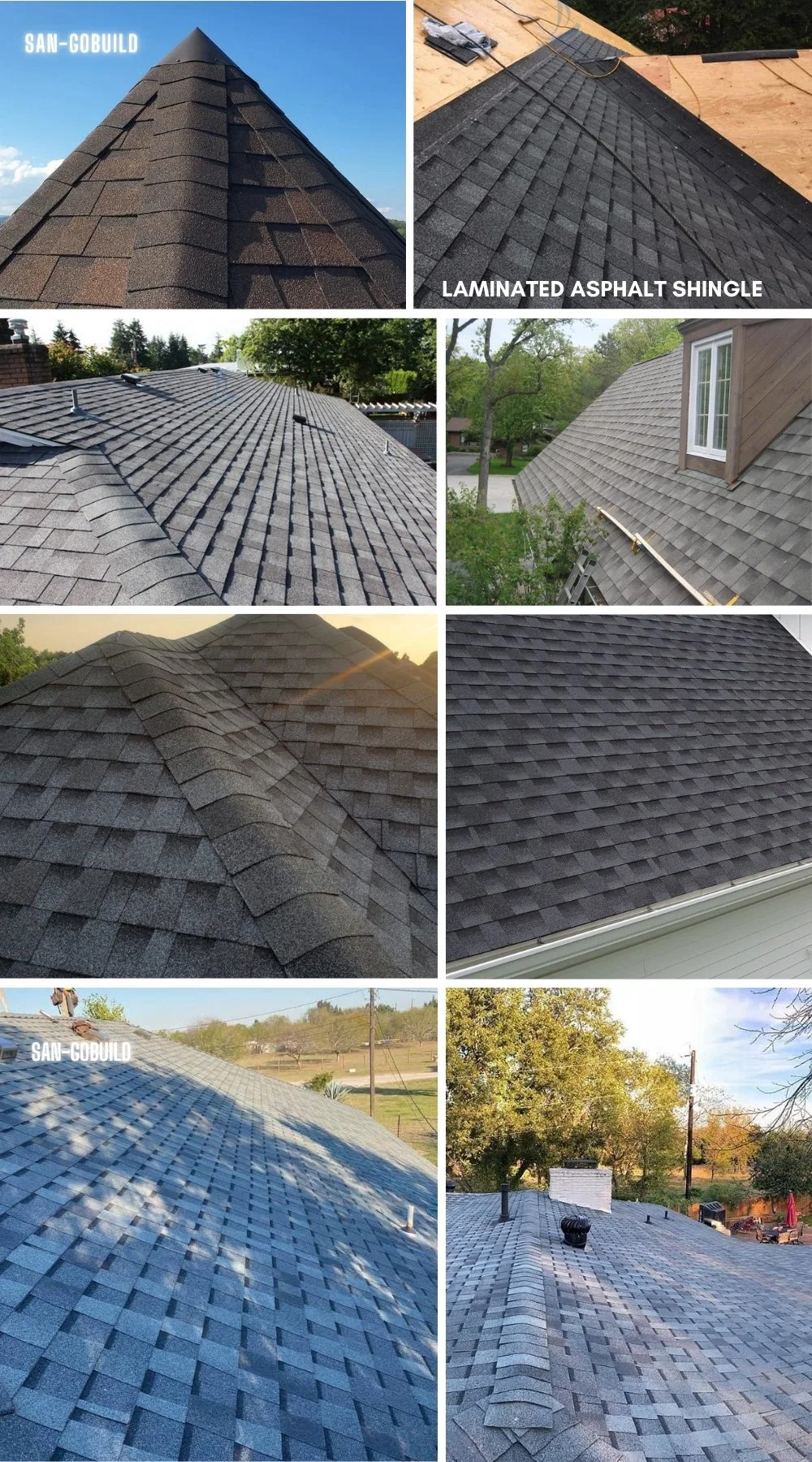 Construction Material Asphalt Shingles Roof Tiles Laminated Shingles