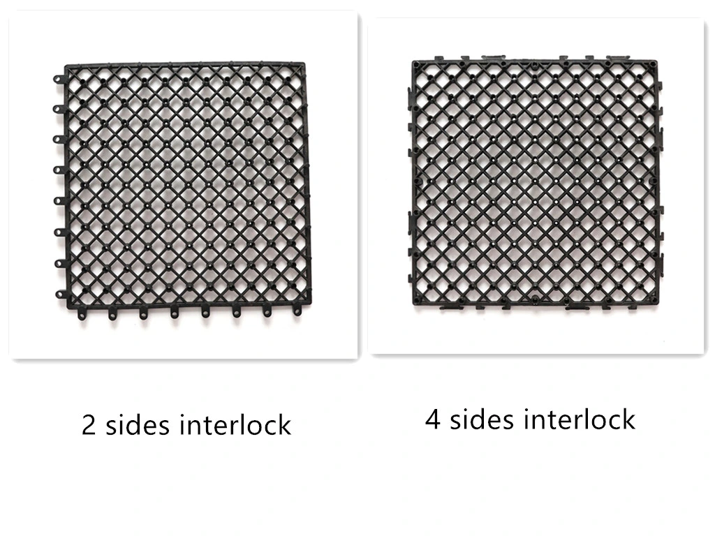 Recycled Plastic Grid Interlocking Snap-in Easy Click Lock Paving Basement for Composite Wood Plastic WPC Deck Tiles