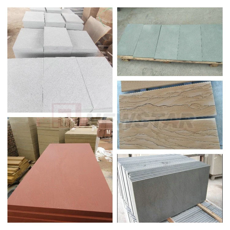 Exterior Wall Tile Stone Facade Wooden Yellow Sandstone Cladding Tile