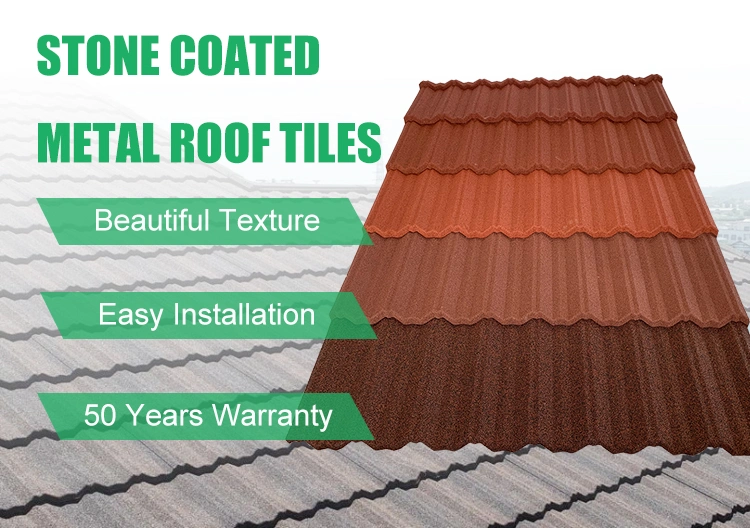 East Africa Classical Colored Sand Coated Metal Roof Shingles Production Line Recyclable Roofing for Wood Roof