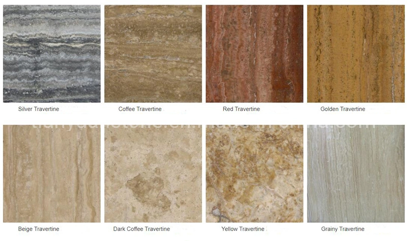 Beige Travertine Exterior Flooring Tile Honed/Filled Vein Cut for Kitchen/Bathroom/Livingroom