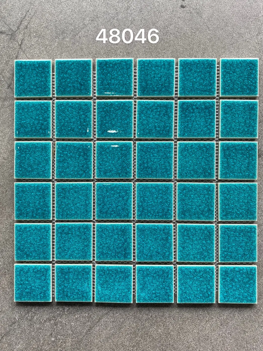 Water Blue Shinning Porcelain Mosaic Decoration Wall