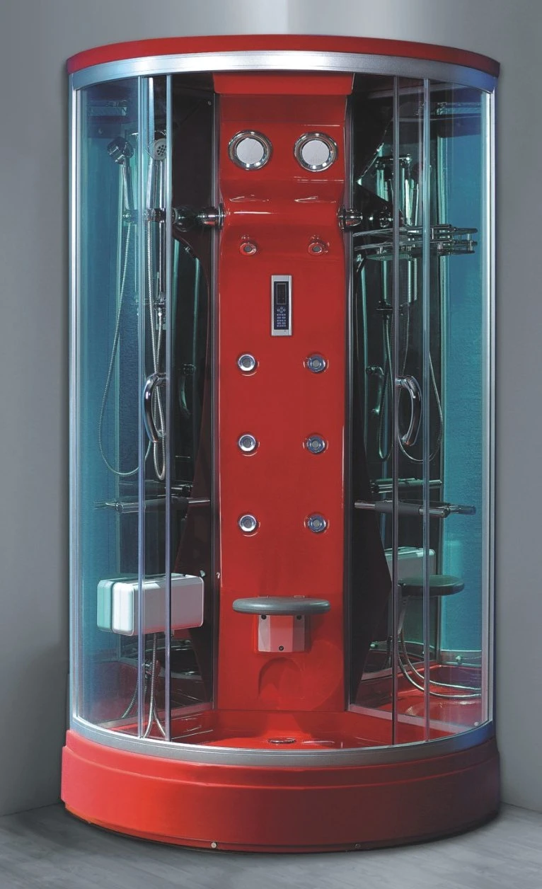 Europe Red Acrylic Shower Room Shower Cabin