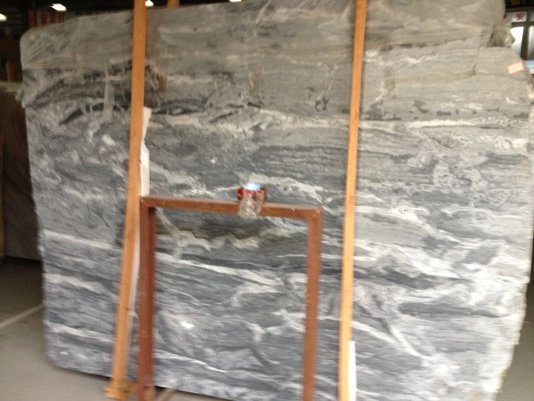 Hot Chinese Natural Stone Sea Wave Grey Marble Wall Tiles