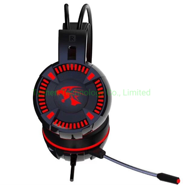 Latest Portable Gaming Headset Wired Headphone, Single Color Lighting