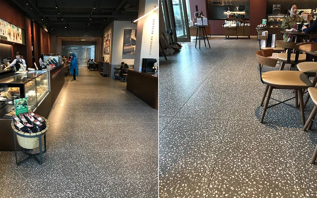 750X1500mm Grey Terrazzo Style Ceramic Porcelain Floor Tile