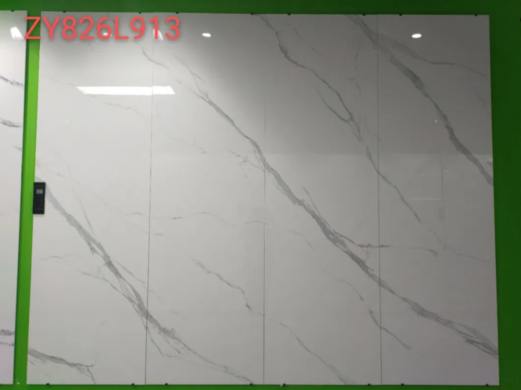 Modern Style Villa Floor Wall White Marble Large Porcelain Tiles Slab