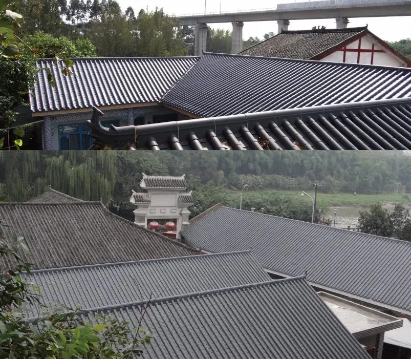 Roof Tiles China Polymeric Roof Temple China Roofing Tiles for Chemical Acid Storage Boildings