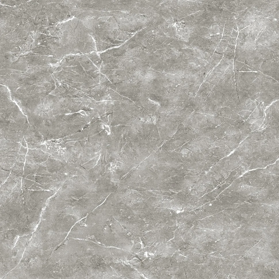 3D Gray Glazed Polished Porcelain Ceramic Floor Tile (600X600)