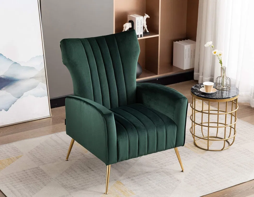 Latest Designs Velvet Accent Chair for Living Room Modern Leisure Chair