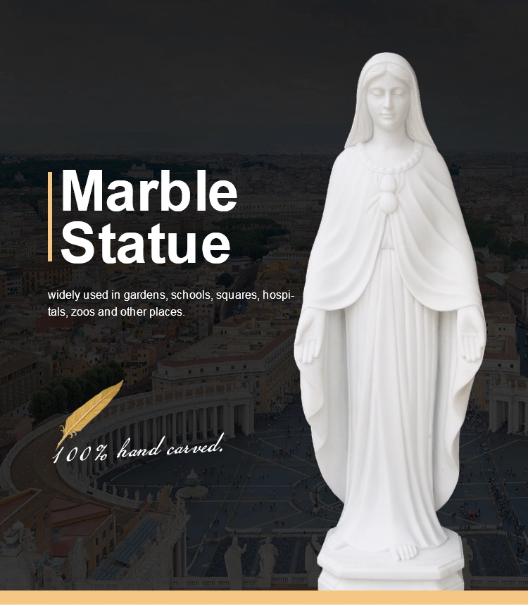 White Marble Weeping Angel Marble Statue