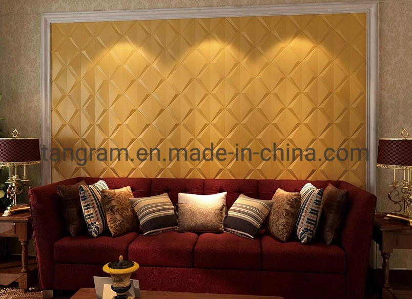 Soundproof Elegant Soft Interior Wall Tiles PU Leather Wall Panels