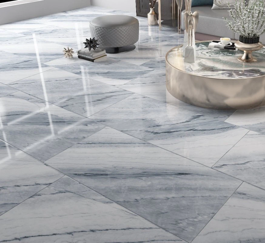 AAA Grade Carrara White Glazed Porcelain Tiles 600*1200