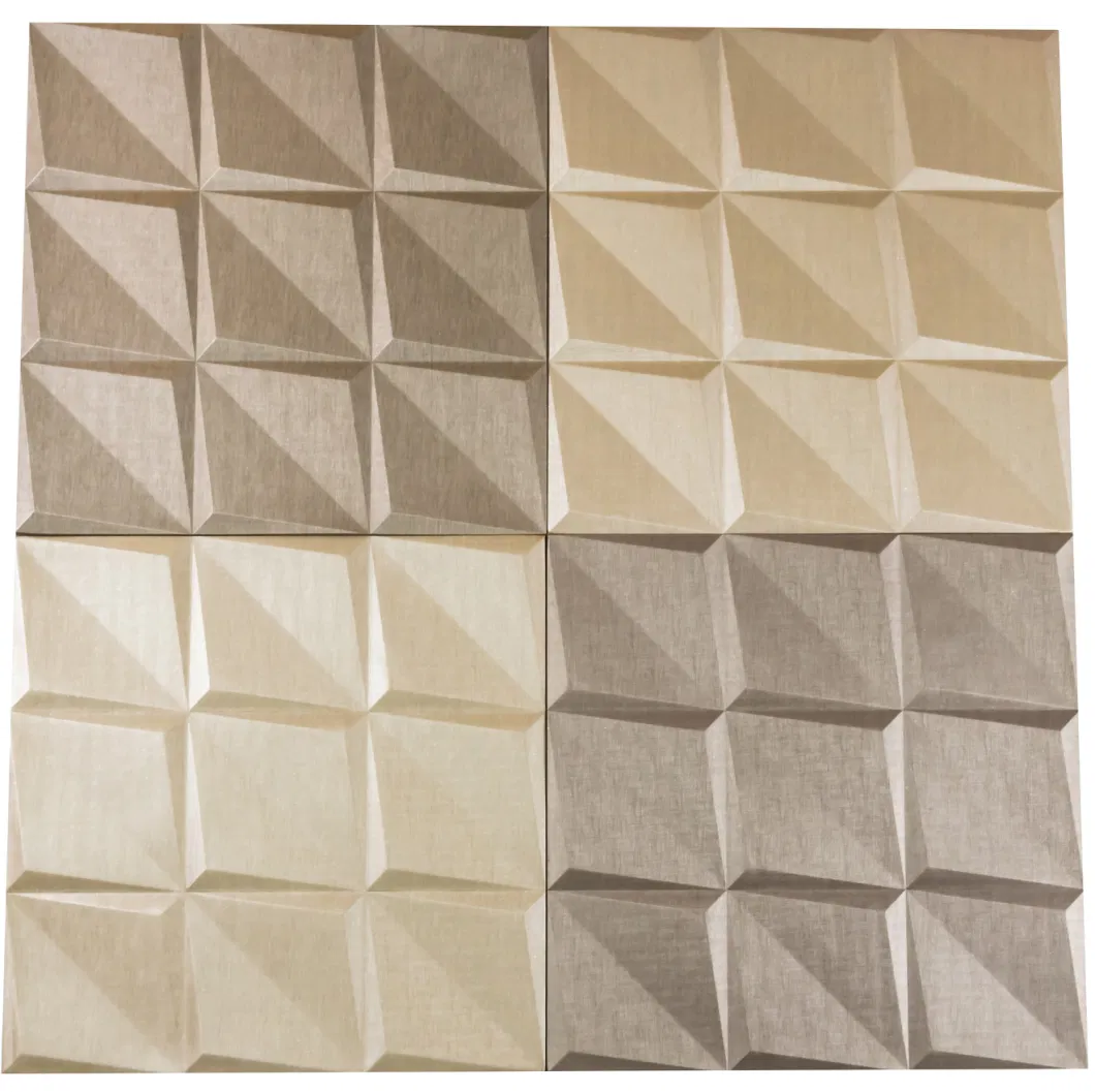 Soundproof Elegant Soft Interior Wall Tiles PU Leather Wall Panels