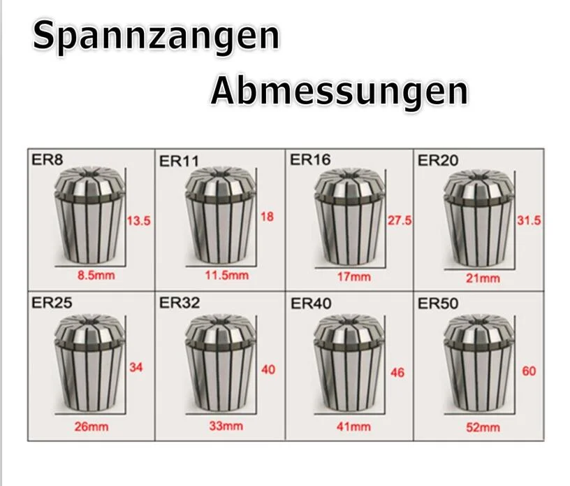 Er Collet Cheaper Er Spring Collets Made in China