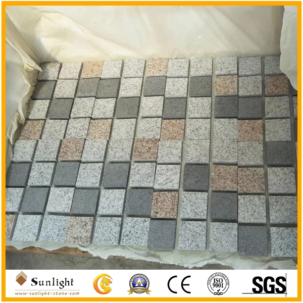 Cheap Grey Sea Flower Granite Stone Rhombus Paving Stones for Landscape