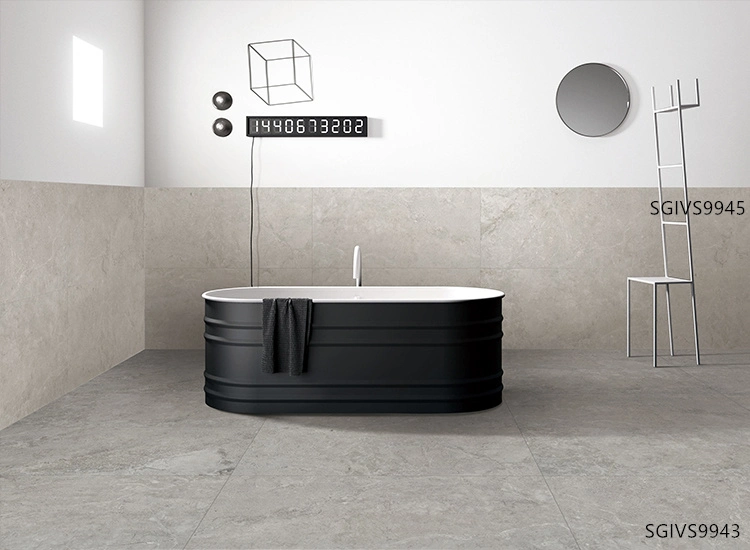 600X600 Grey Porcelain Tiles for Square Ceramictile Flooring