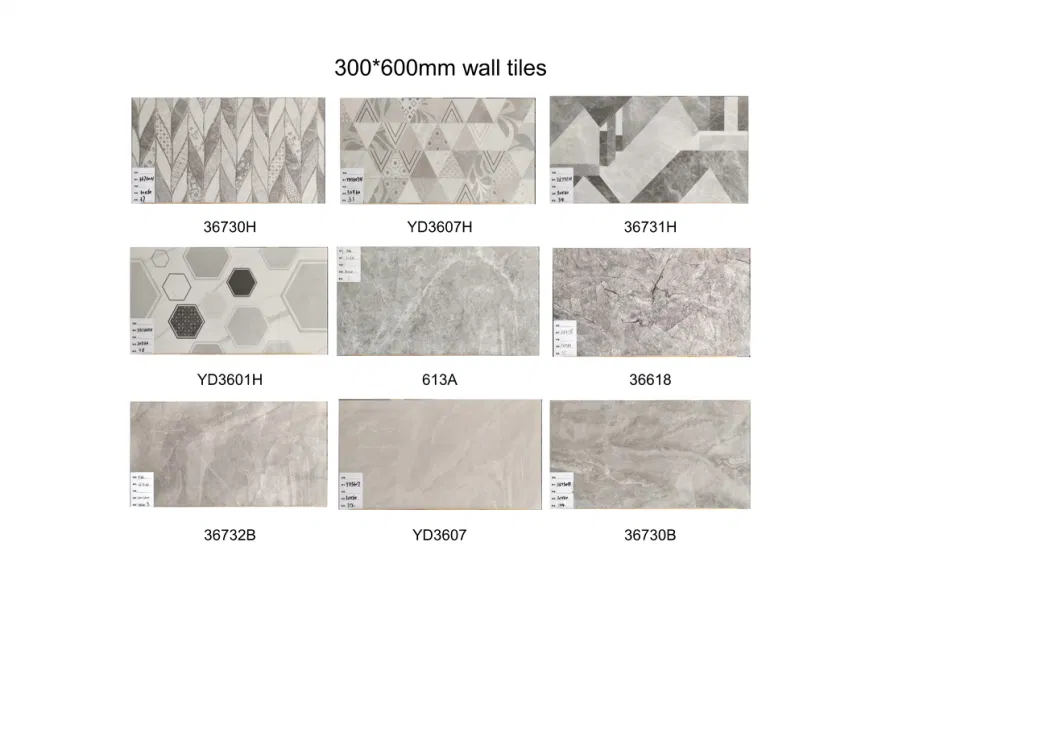 300X600 Glossy Look Wall Tiles Porcelain Tiles for Livingroom